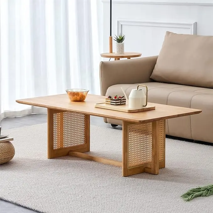 West Rattan Coffee Table - Image 7
