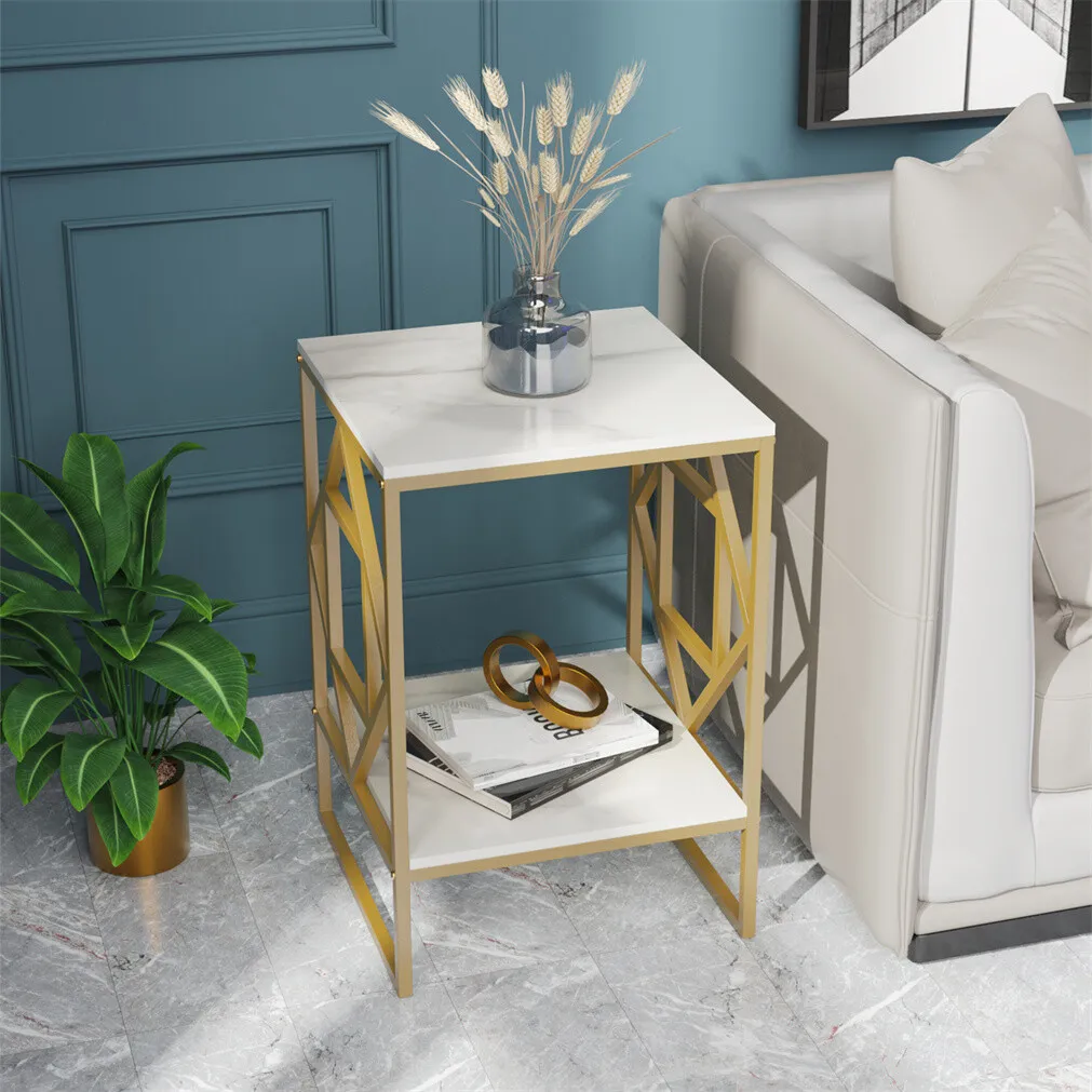 Wilbur Marble Sofa Side End Table - Image 7