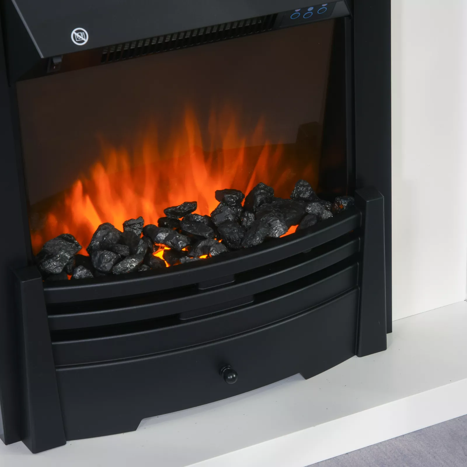 Wilcox Free Standing Electric Stove Fire With Mantel - Image 6