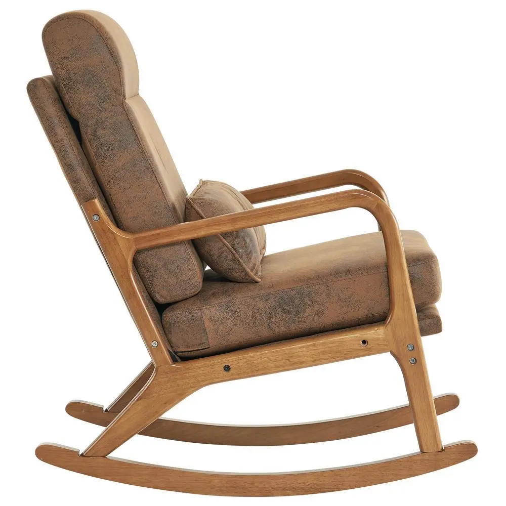 Wiley Modern Cushioned Rocking Armchair - Image 2