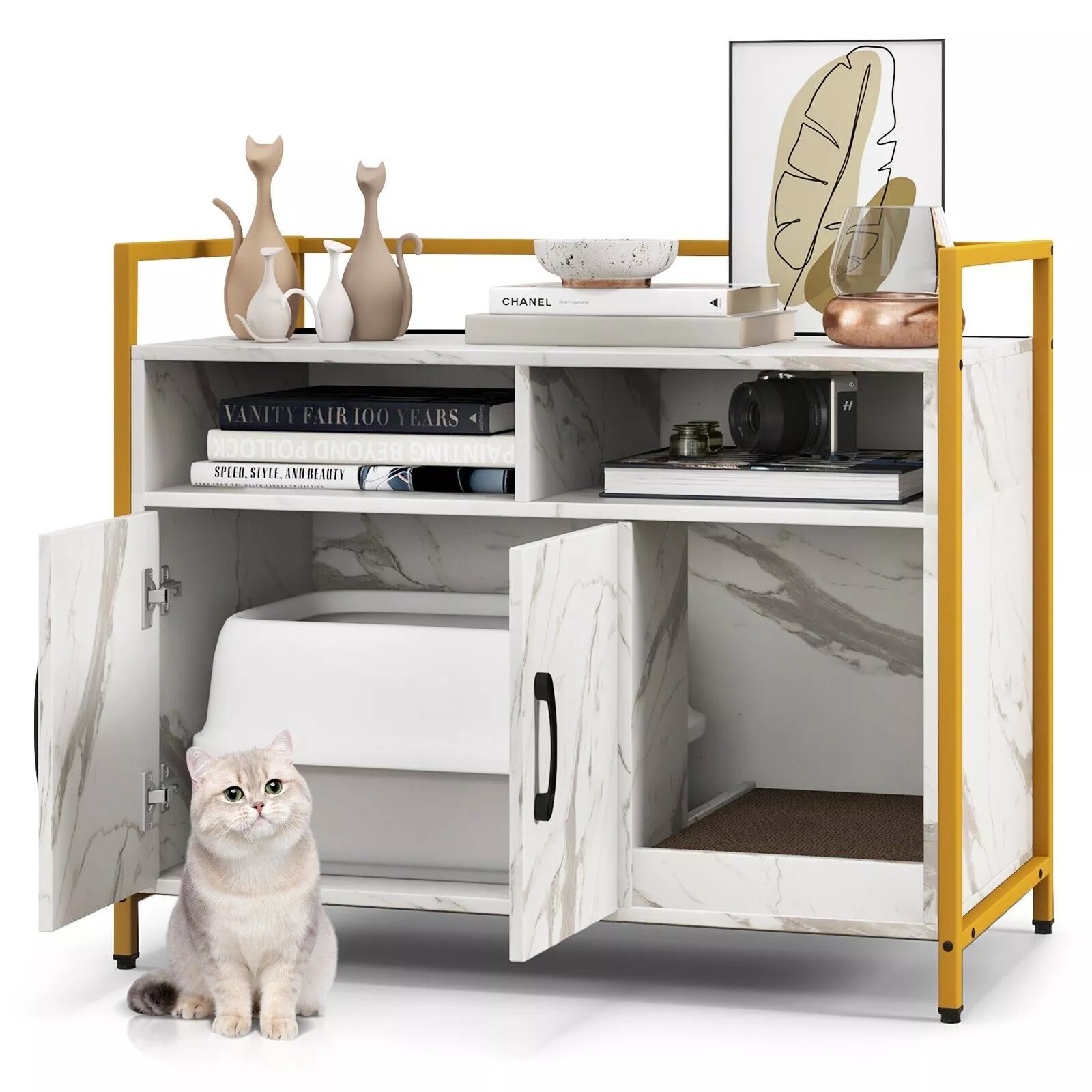 Willie Cat Litter Box Enclosure Cabinet - Image 2