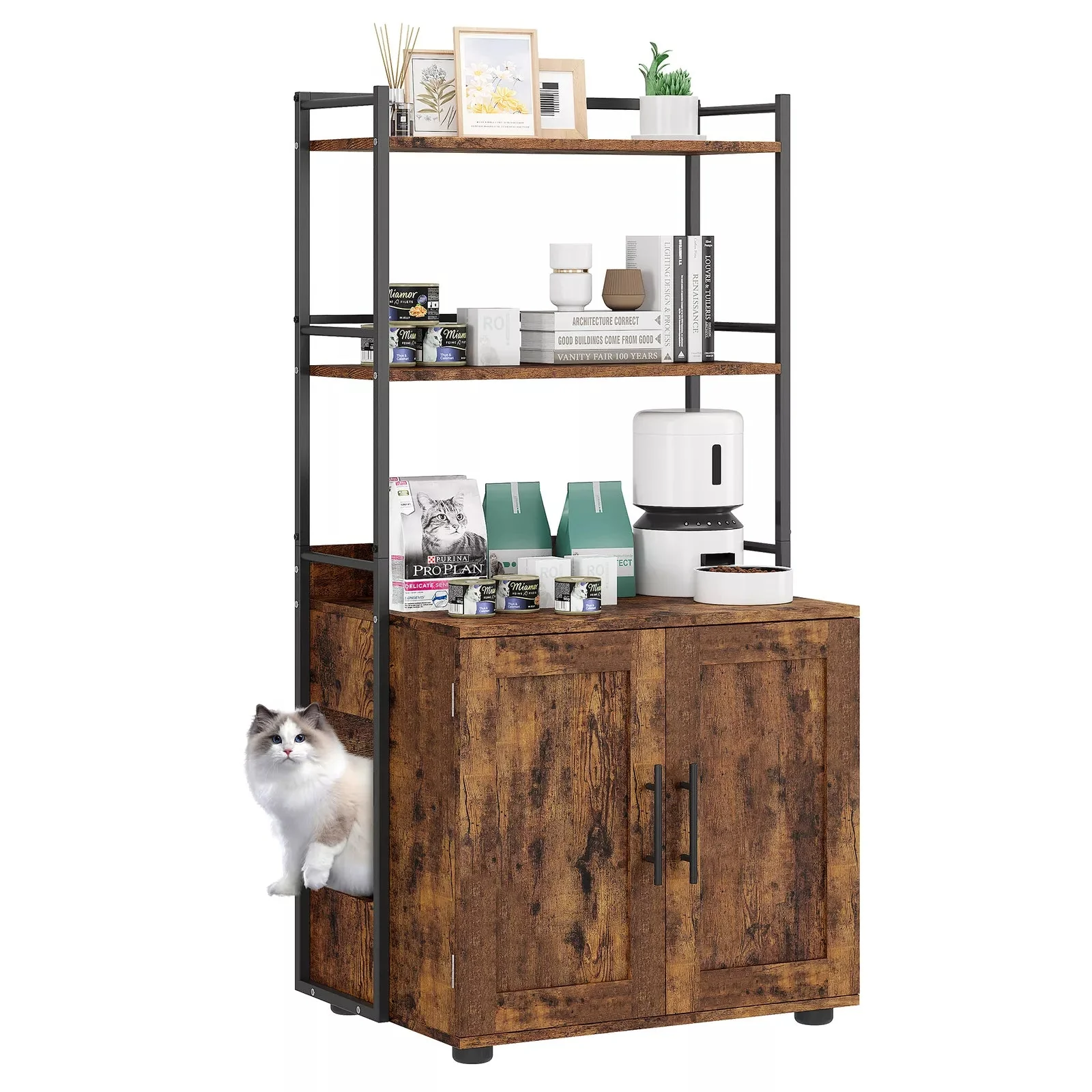 Wilma Cat Litter Box Enclosure Furniture - Image 5