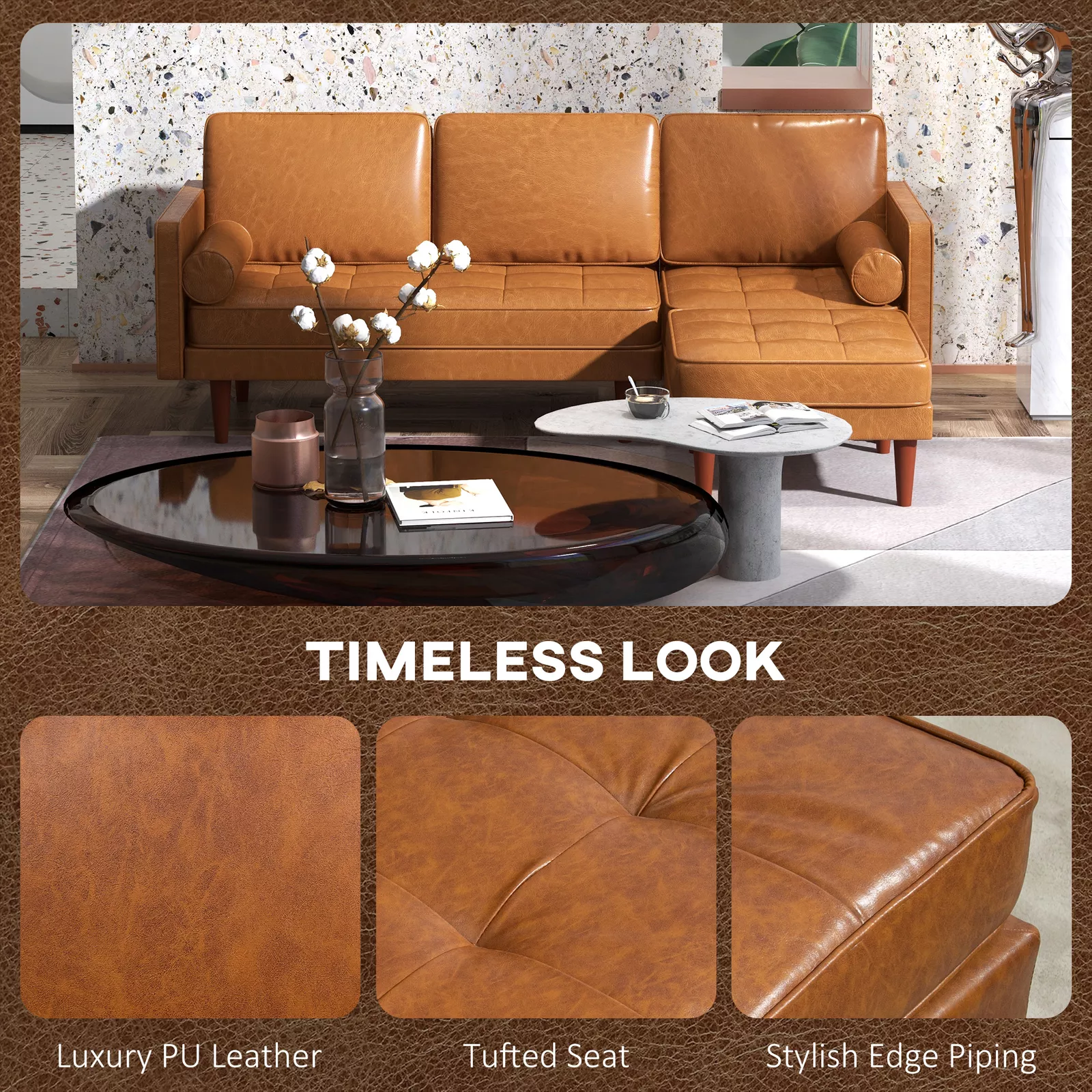 Yash L Shape Sectional Modular Sofa - Image 3